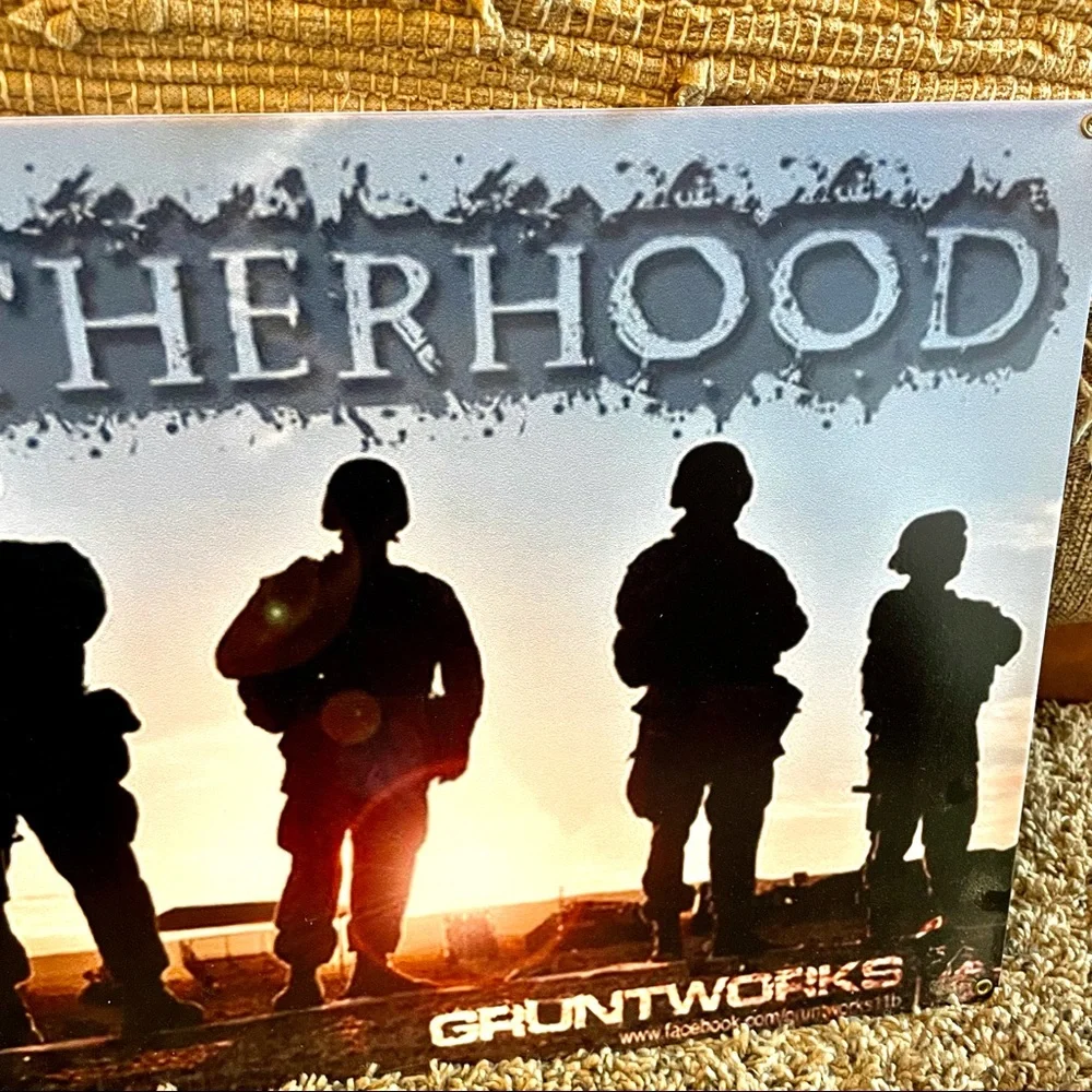 NEW Heavy Duty Steel Brotherhood Gruntworks Metal Sign